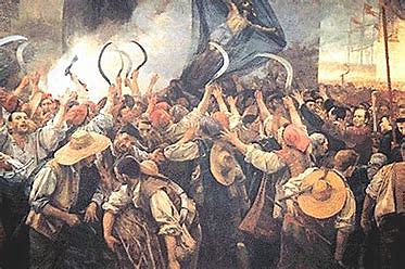 Levantamientos en Cataluña, (Corpus de Sangre), comienza la guerra de Cataluña Rebelión en Portugal