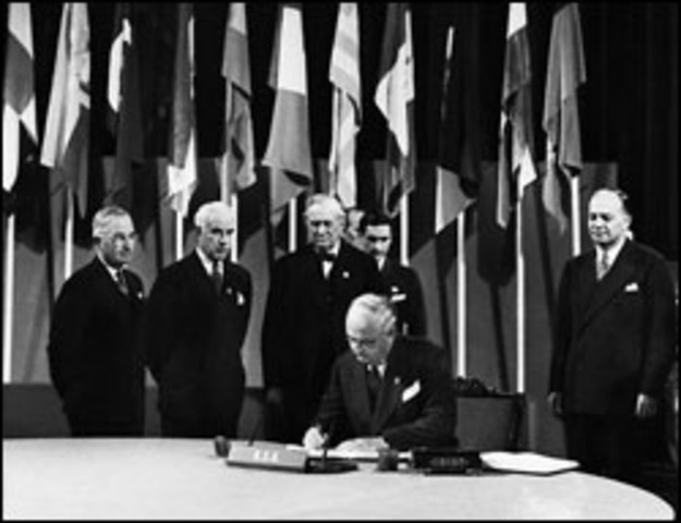 The Charter for UN was created .