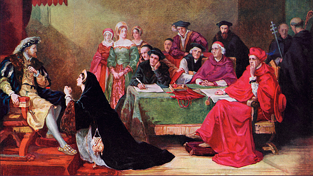 Henry VIII broke from the Church in Rome and divorced his wife.