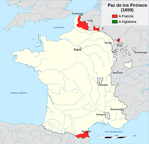 Fin de la guerra contra Francia. Paz de los Pirineos, Hegemonía de Francia sobre España.