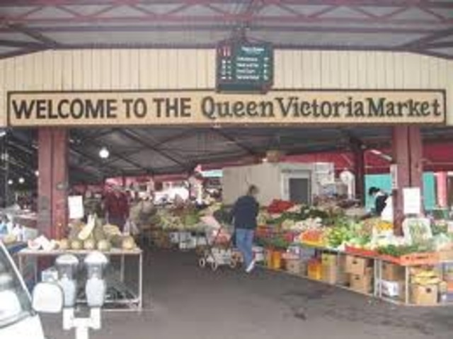 The Queen Victoria market founded
