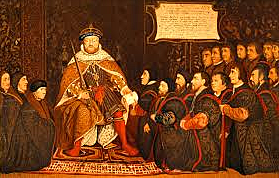 Henry VIII became the head of the Anglican Church.