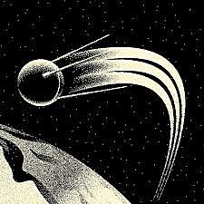 El lanzamiento del primer satélite orbital al espacio , el Sputnik 1