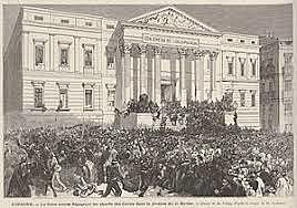 Inauguración del nuevo palacio de las Cortes (1850)