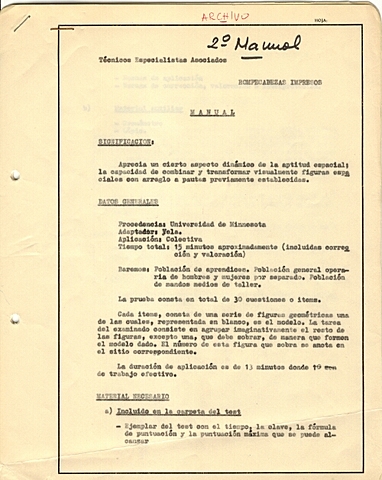 Primera Prueba Psicológica