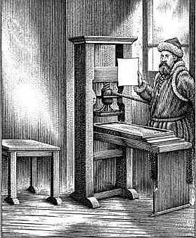 Johannes Gutenberg invented the printing press.