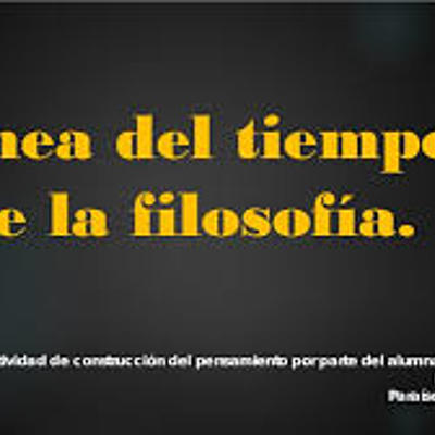 Timeline: Historia de la filosofía