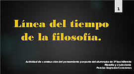 Timeline: Historia de la filosofía