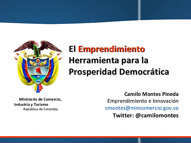 Política de Emprendimiento