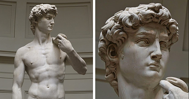Michelangelo sculpted the statue of David.
