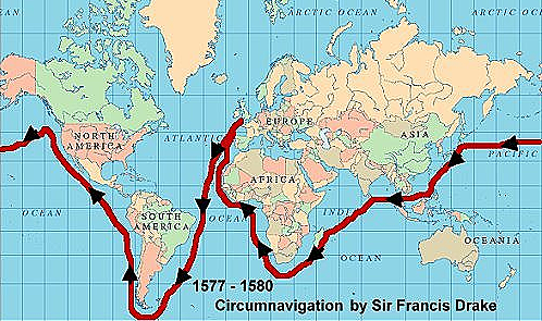 Sir Francis Drake circumnavigated the globe.