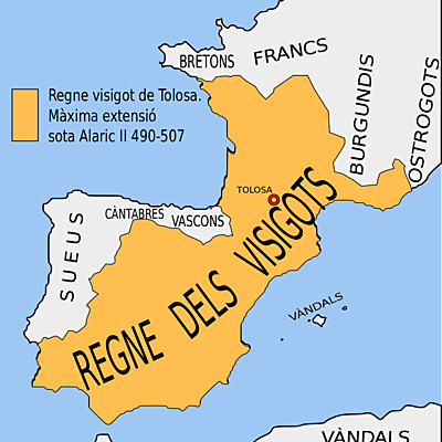 Timeline: Eix cronològic dels principals esdeveniments del Visigots
