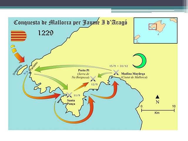 Mallorca va ser conquerida.