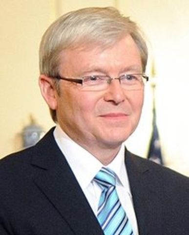 Kevin Rudd becomes the 26th PM
