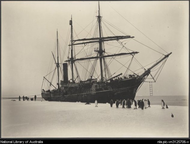 Australasian Antarctic Expedition leaves Hobart