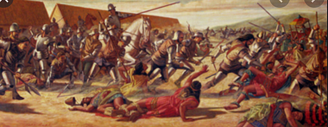 End of the Inca empire.