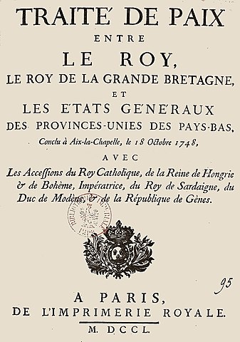 1ª Guerra contra Francia. Paz de Aquisgrán. Se reconoce la independencia de Portugal.