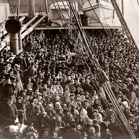 The peak periods of immigration