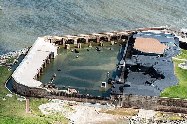 First shots fired at Fort Sumter