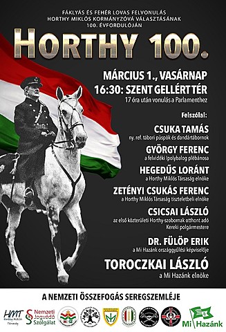 Horthy Miklós bevonulásának emlékére szervezett vonulás