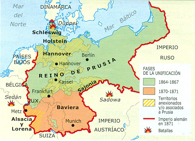 Guerra contra Dinamarca y anexiones