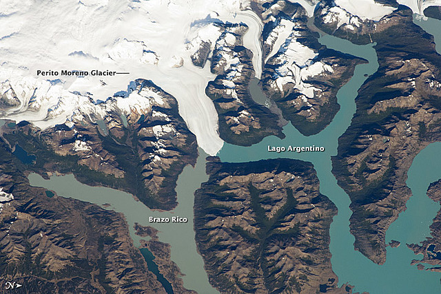 Last occurred rupture of Perito Moreno Glacier
