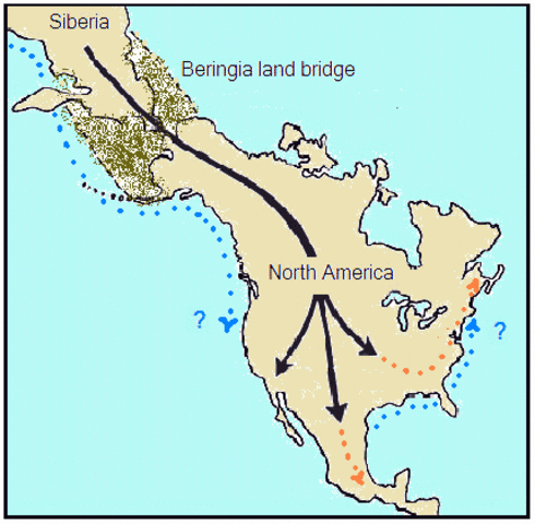 First Humans cross into Americas from Asia