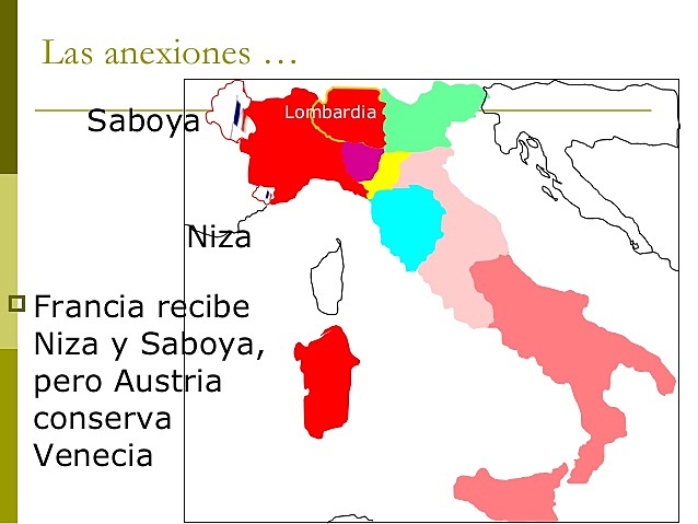 Cesíón de Niza y Saboya (Unif.Italiana)