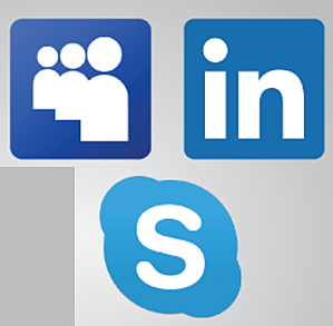 MySpace, Skype y LinkedIn