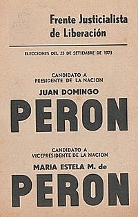 Tercera Presidencia de Perón (1973-1976)