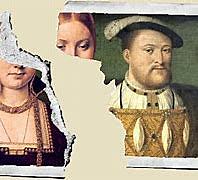 Henry VIII breaks from church in Rome and divorces wife