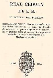 Real Cédula de 1804