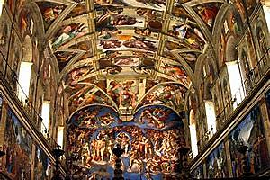 Michelangelo painted the ceiling of the Sistine Chapel