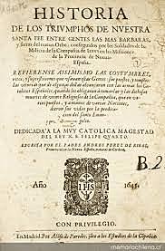 Redacción de la obra histórica religiosa de la Nueva España