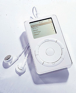 iPod MP3 music player.