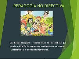 PEDAGOGÍA NO-DIRECTIVA