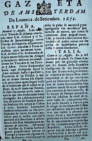 EL PRIMER IMPRESO ESPAÑOL PERIODÍSTICO