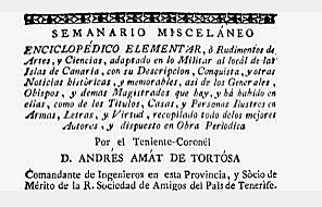 PRIMER PERIÓDICO IMPRESO EN LAS ISLAS CANARIAS