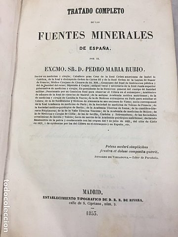 Tratado de Fuentes Minerales de España