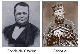 G.Garibaldi y Cavour