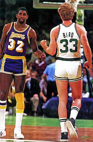 Magic Johnson and Larry bird drafted and Creation of the three point line