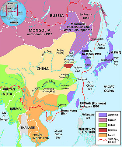 China divided into "spheres of influence“