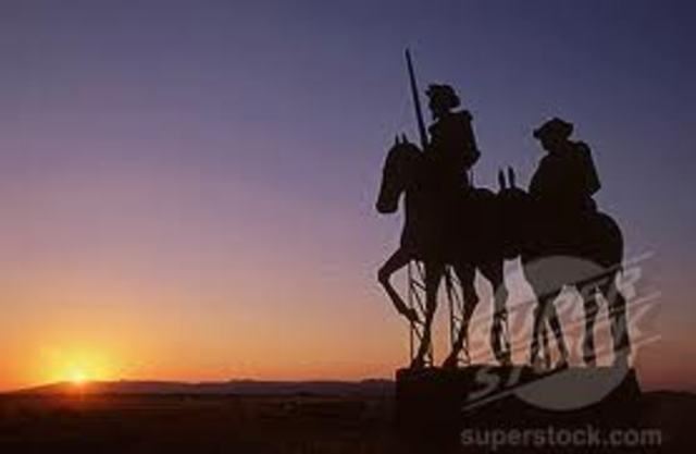 empeso a hacer un poco de viento y don quijote como estaba tan loco les dijo que aunque moviesen sus brasos acabaria con ellos