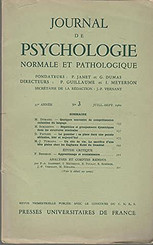 Francia -  Pierre Janet y Georges-Alphonse Dumas fundan Journal de Psychologie Normal et Pathologique