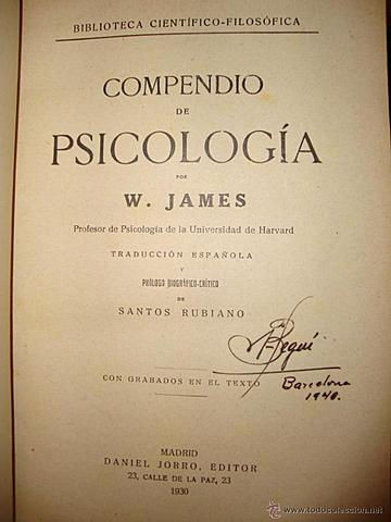 USA - William James publica el Compendio de Psicología