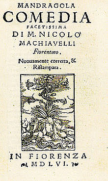 Uraufführung von Machiavellis La Mandragola in Florenz