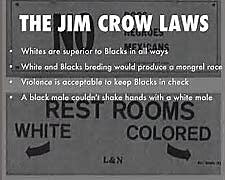 The Jim Crow Laws