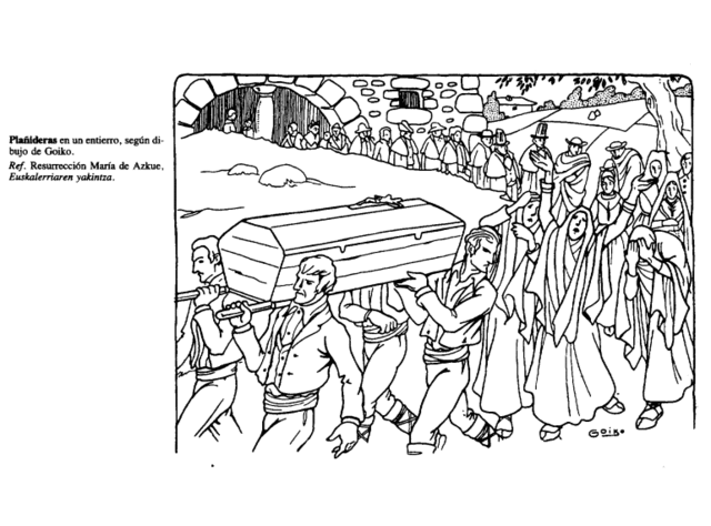 Asisten a un entierro