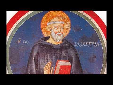 San Benedetto d Norcia fonda il monastero di Montecassino