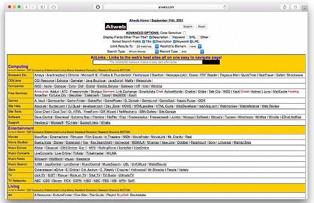 First Search engine created